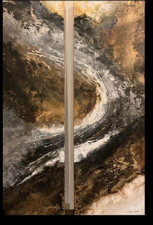 Reflejo — obra de Luly Santos, Arte fluido