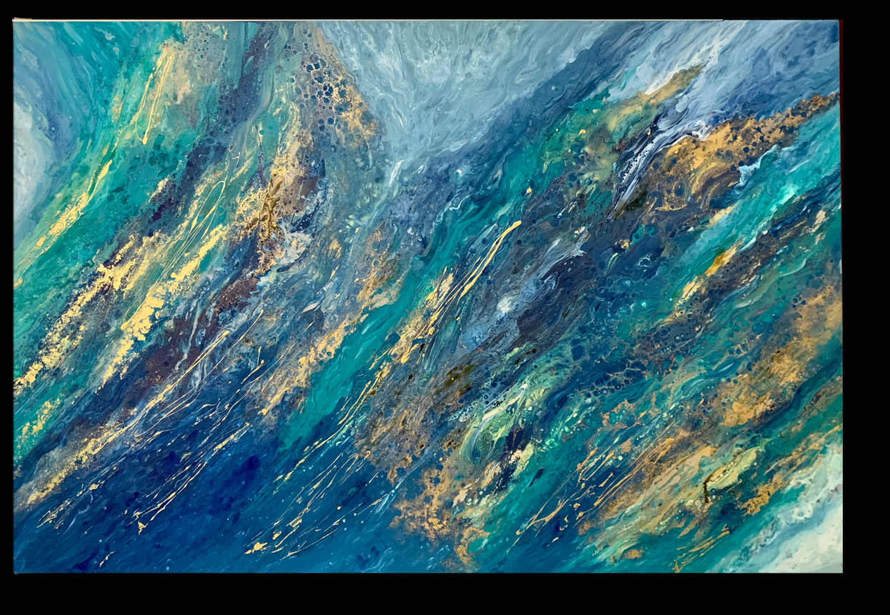 Obra de Luly Santos — Arte fluido, pigmentos
